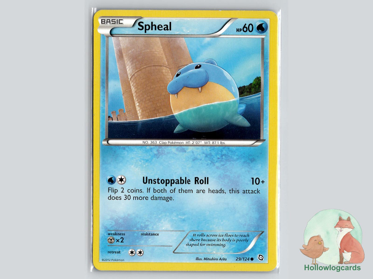 Spheal (29/124) - Dragons Exalted Pokémon Card