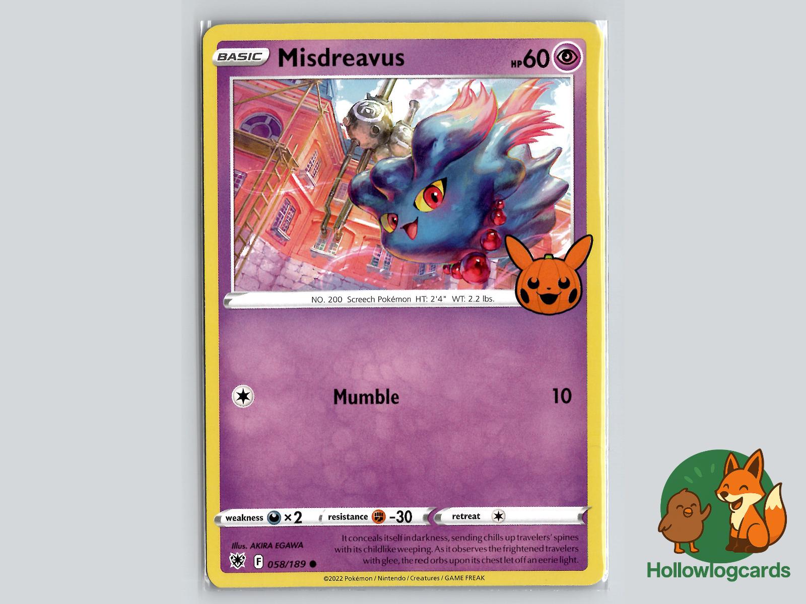 Misdreavus (058/189) - Astral Radiance Pokémon Card