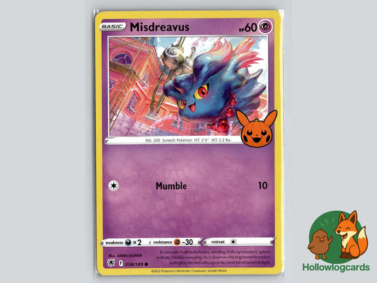 Misdreavus (058/189) - Astral Radiance Pokémon Card