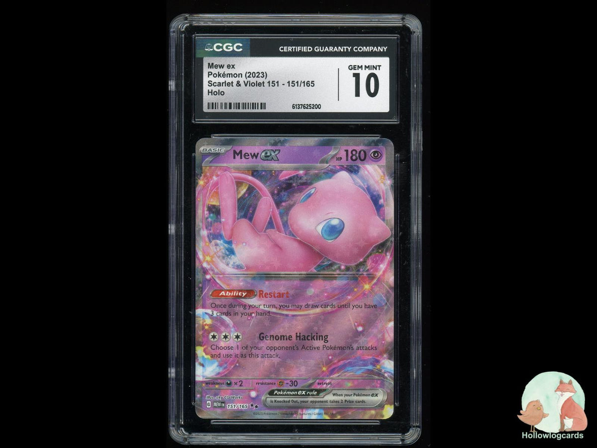 Graded Mew EX (151/165) Pokémon Card