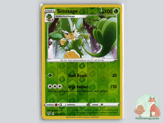 Simisage (007/189) - Darkness Ablaze Pokémon Card