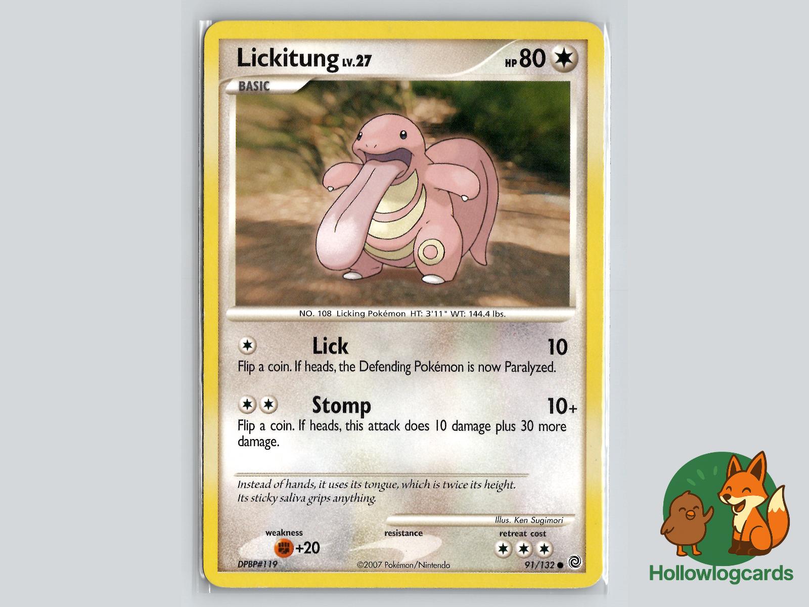 Lickitung (91/132) - Secret Wonders Pokémon Card