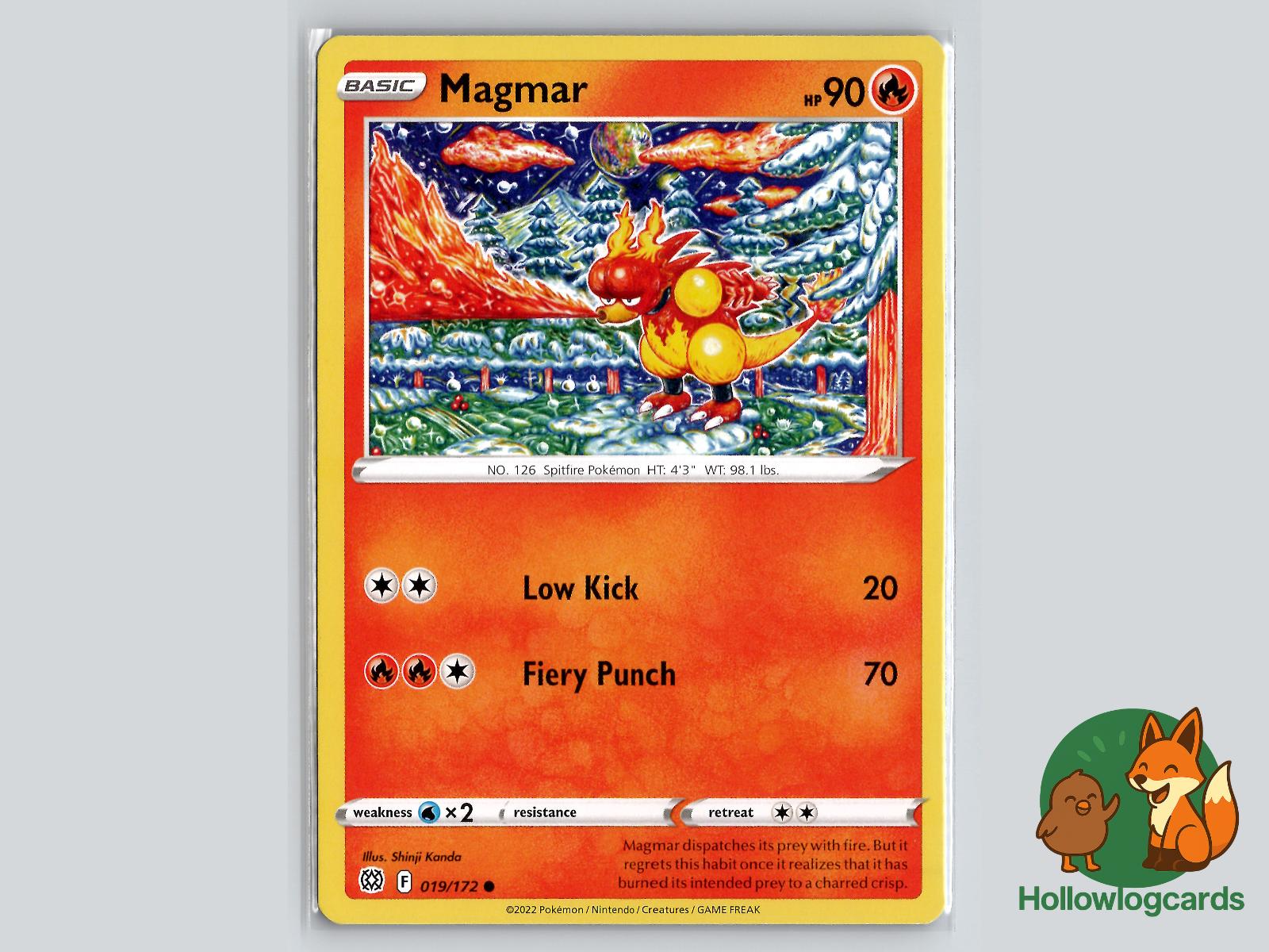 Magmar (019/172) - Brilliant Stars Pokémon Card