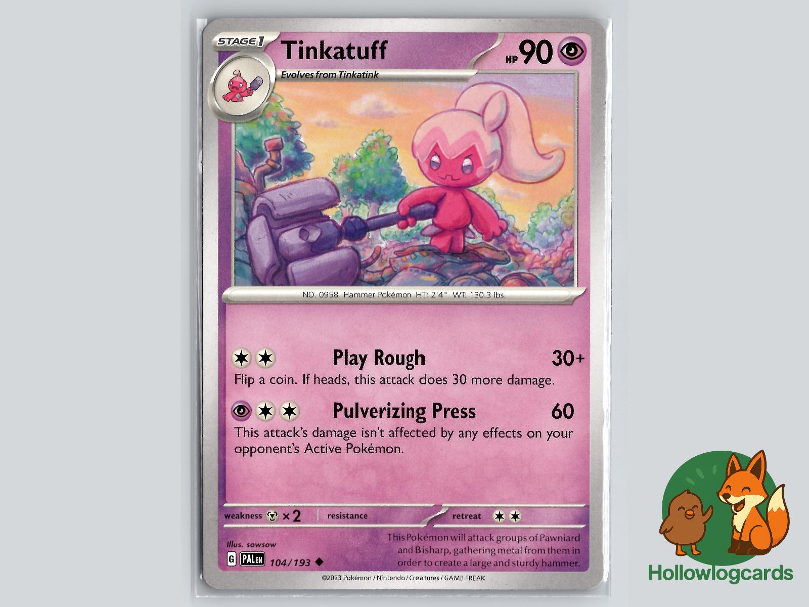 Tinkatuff (104/193) - Paldea Evolved Pokémon Card