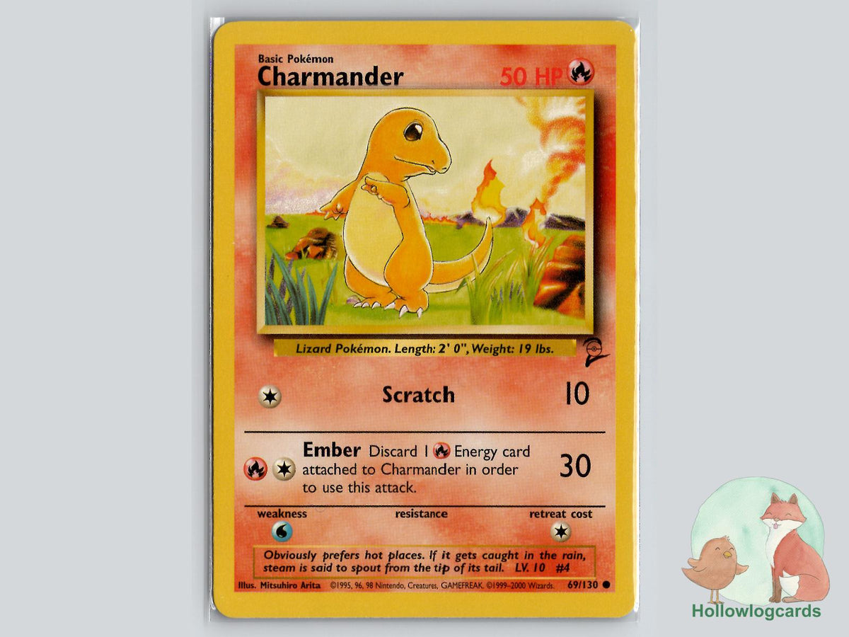 Charmander (69/130) - Base Set 2 Pokémon Card