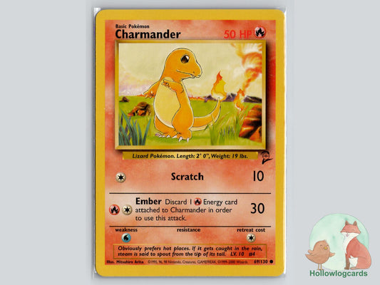 Charmander (69/130) - Base Set 2 Pokémon Card