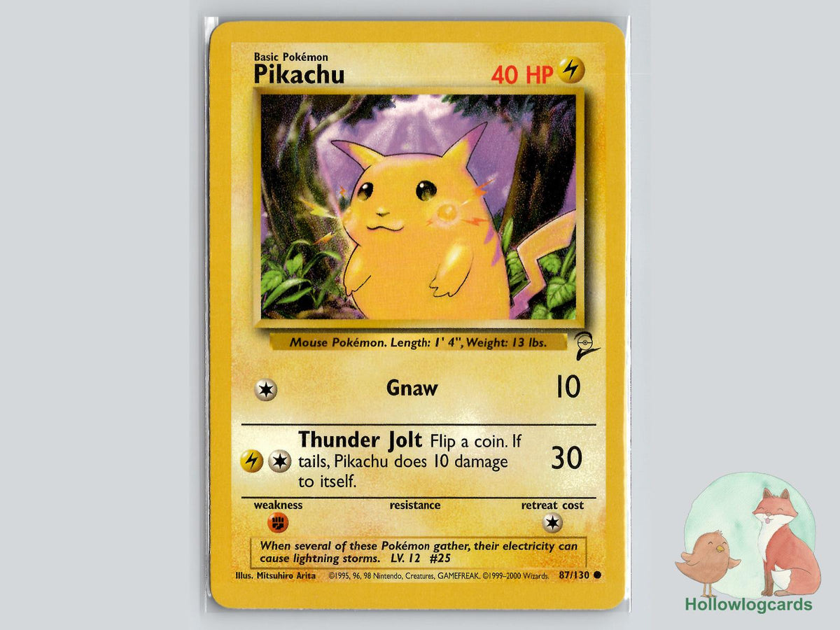 Pikachu (87/130) - Base Set 2 Pokémon Card