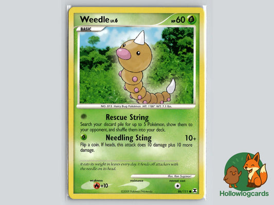 Weedle (86/111) - Rising Rivals Pokémon Card