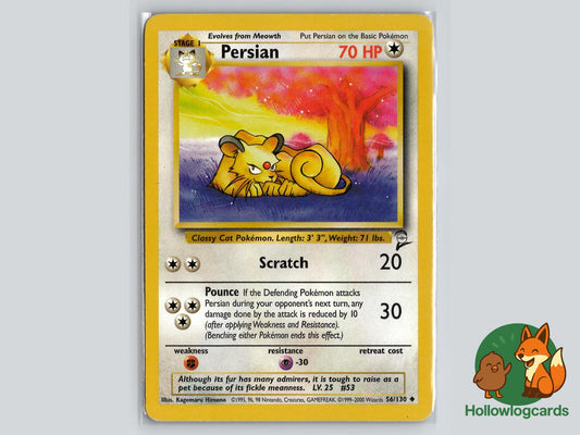 Persian (56/130) - Base Set 2 Pokémon Card