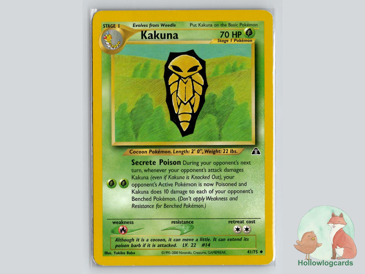 Kakuna (41/75) - Neo Discovery Pokémon Card
