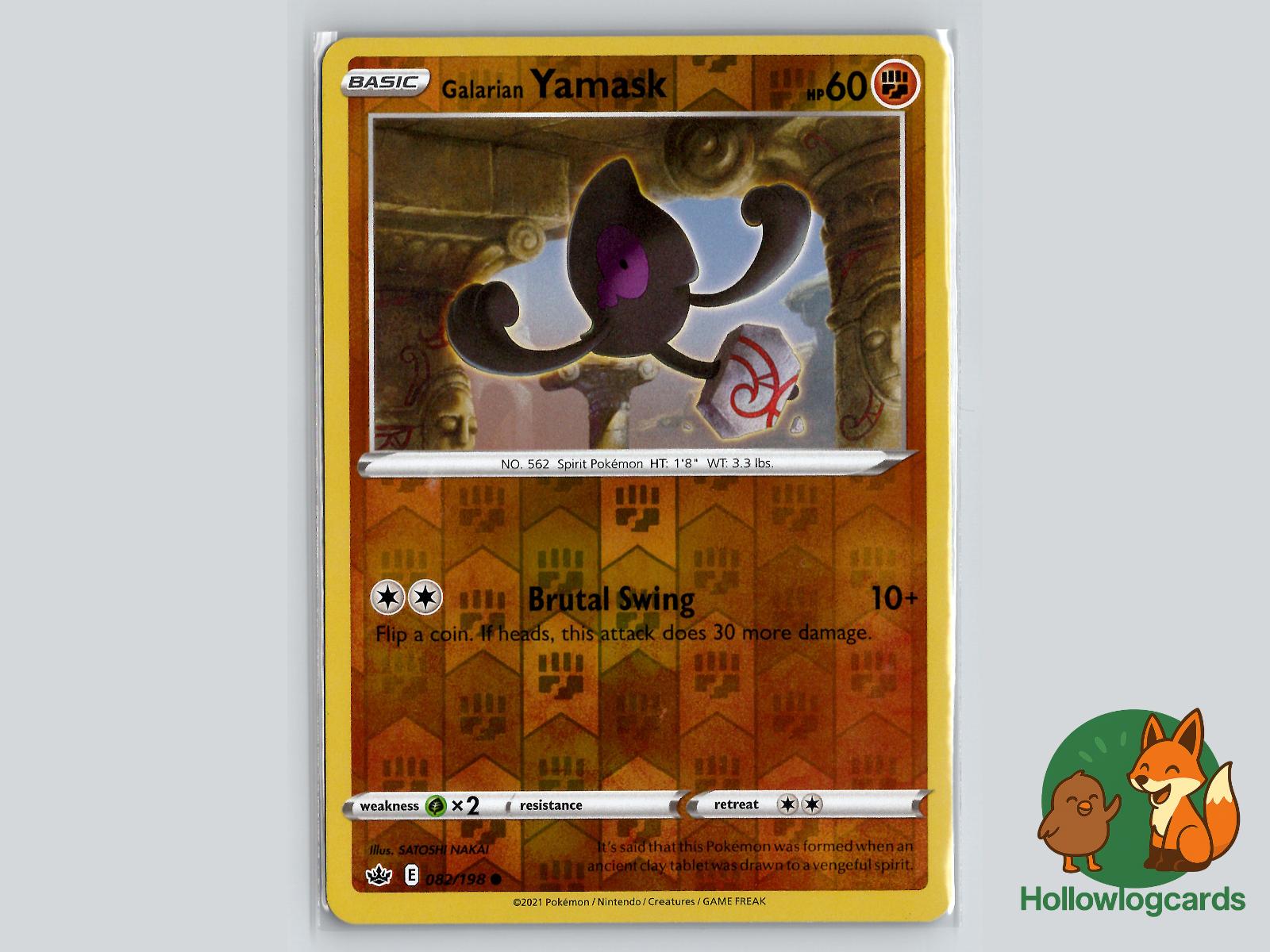 Galarian Yamask (082/198) - Chilling Reign Pokémon Card
