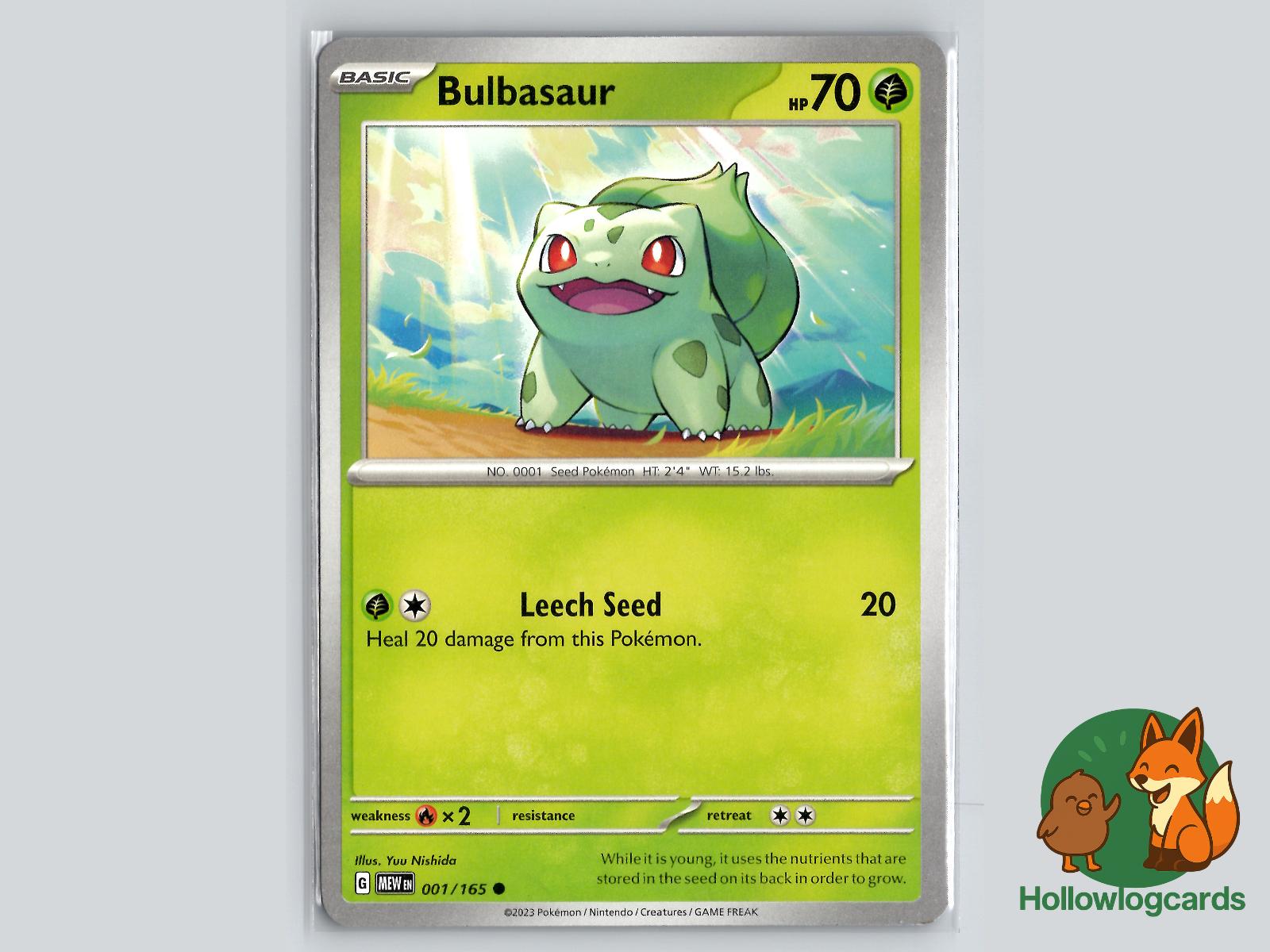 Bulbasaur (001/165) - 151 Pokémon Card