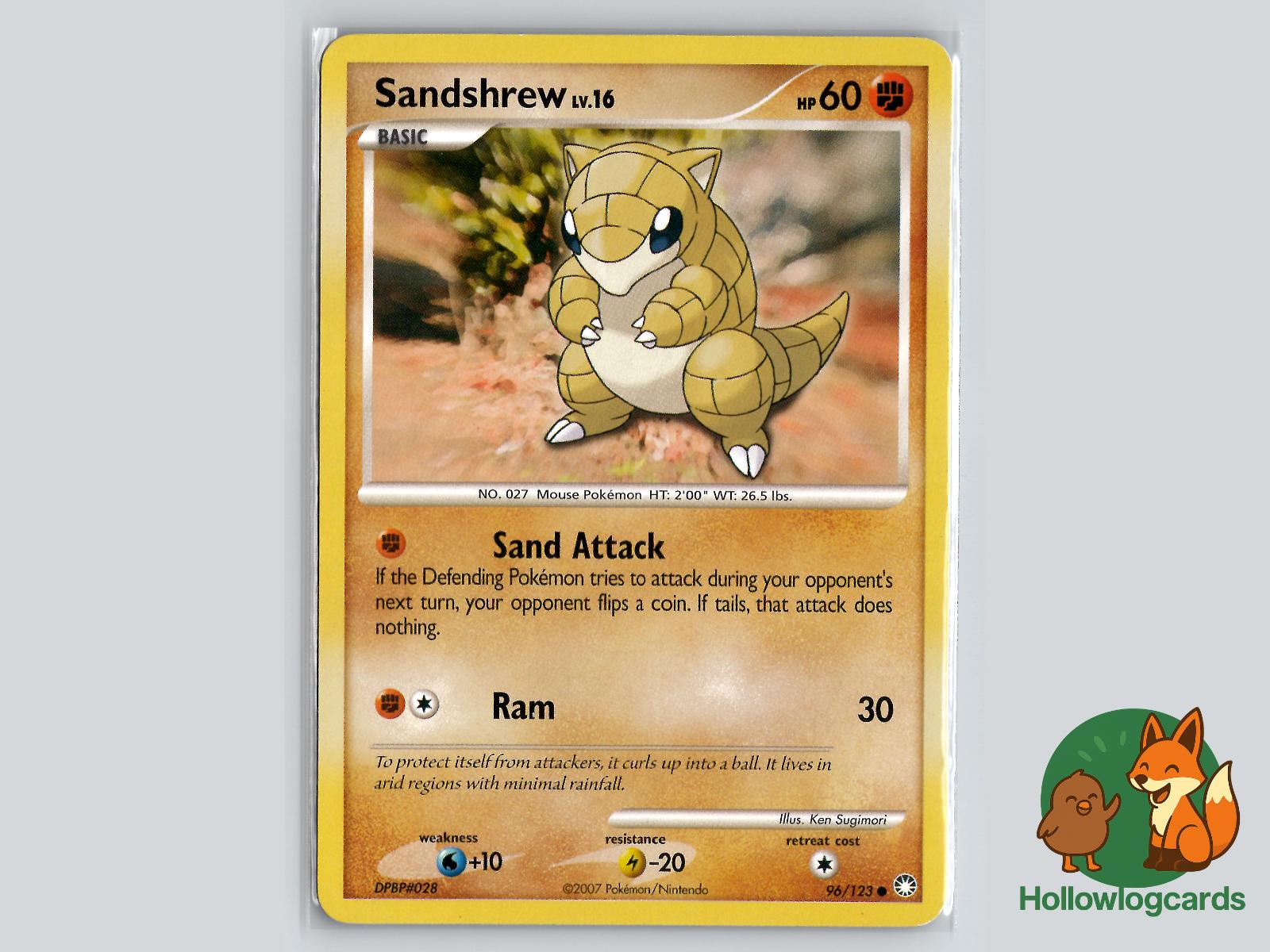 Sandshrew (96/123) - Mysterious Treasures Pokémon Card