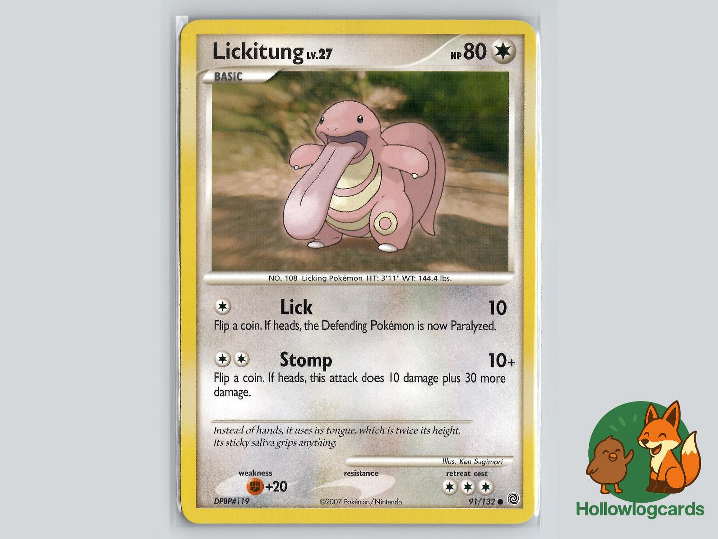 Lickitung (91/132) - Secret Wonders Pokémon Card
