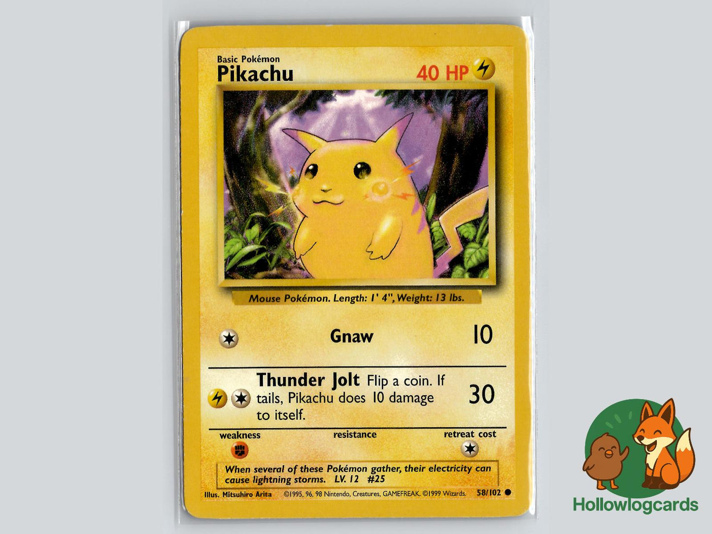 Pikachu (58/102) - Base Pokémon Card