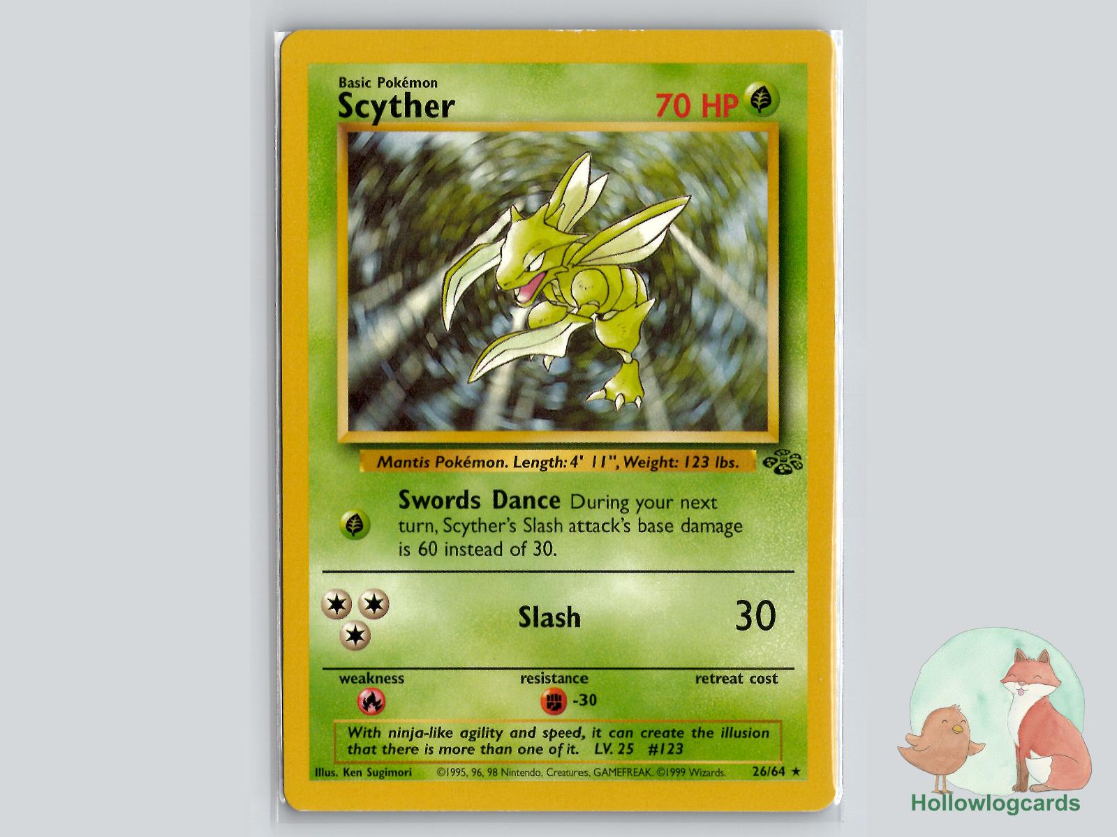 Scyther (26/64) - Jungle Pokémon Card