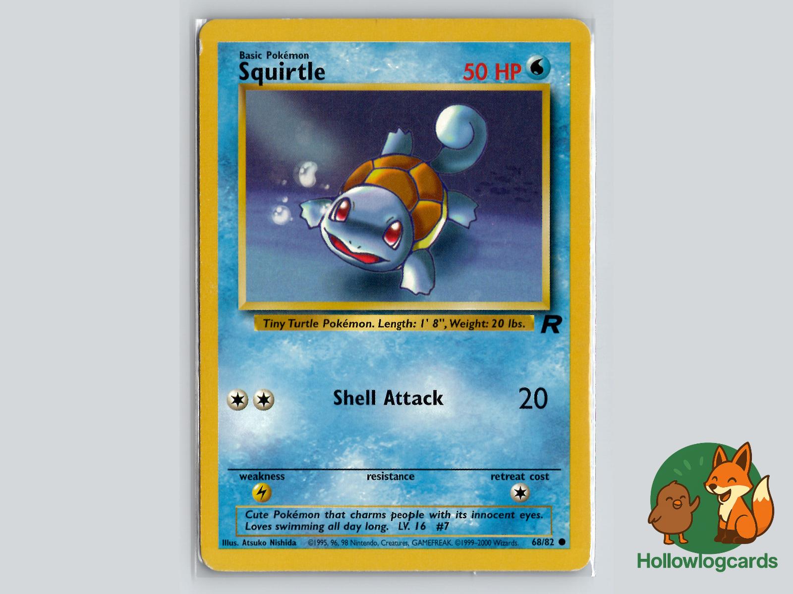 Squirtle (68/82) - Team Rocket Pokémon Card