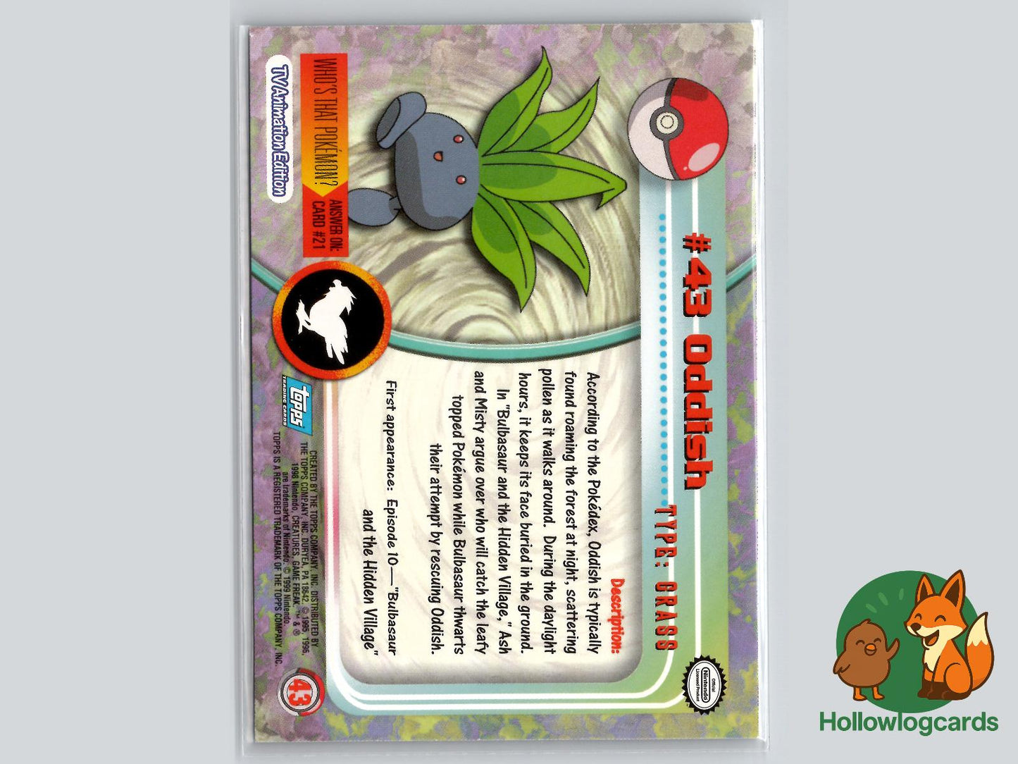 Oddish (#43) - Topps Trading Cards Series 1