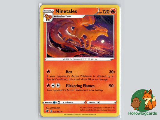 Ninetales (025/192) - Rebel Clash Pokémon Card