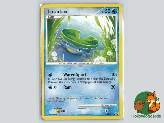 Lotad (92/132) - Secret Wonders Pokémon Card