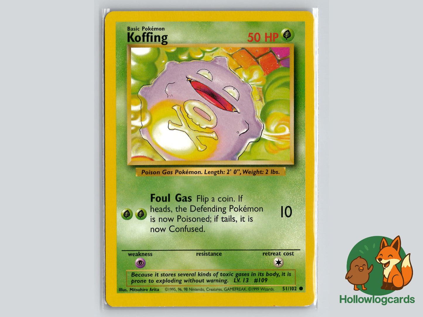 Koffing (51/102) - Base Pokémon Card