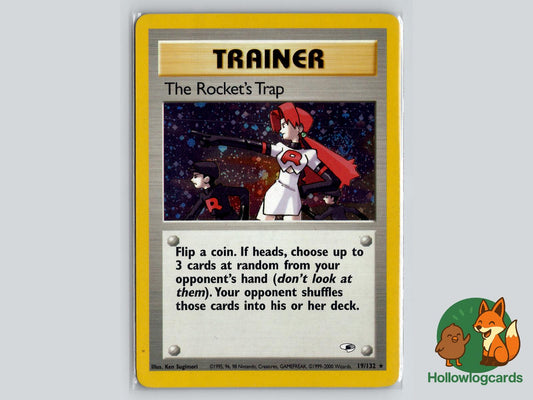 The Rocket's Trap (19/132) - Gym Heroes Pokémon Card