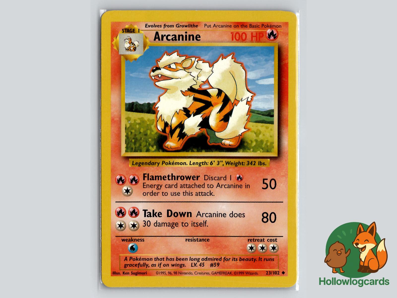 Arcanine (23/102) - Base Pokémon Card