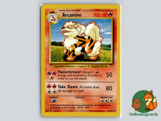 Arcanine (23/102) - Base Pokémon Card