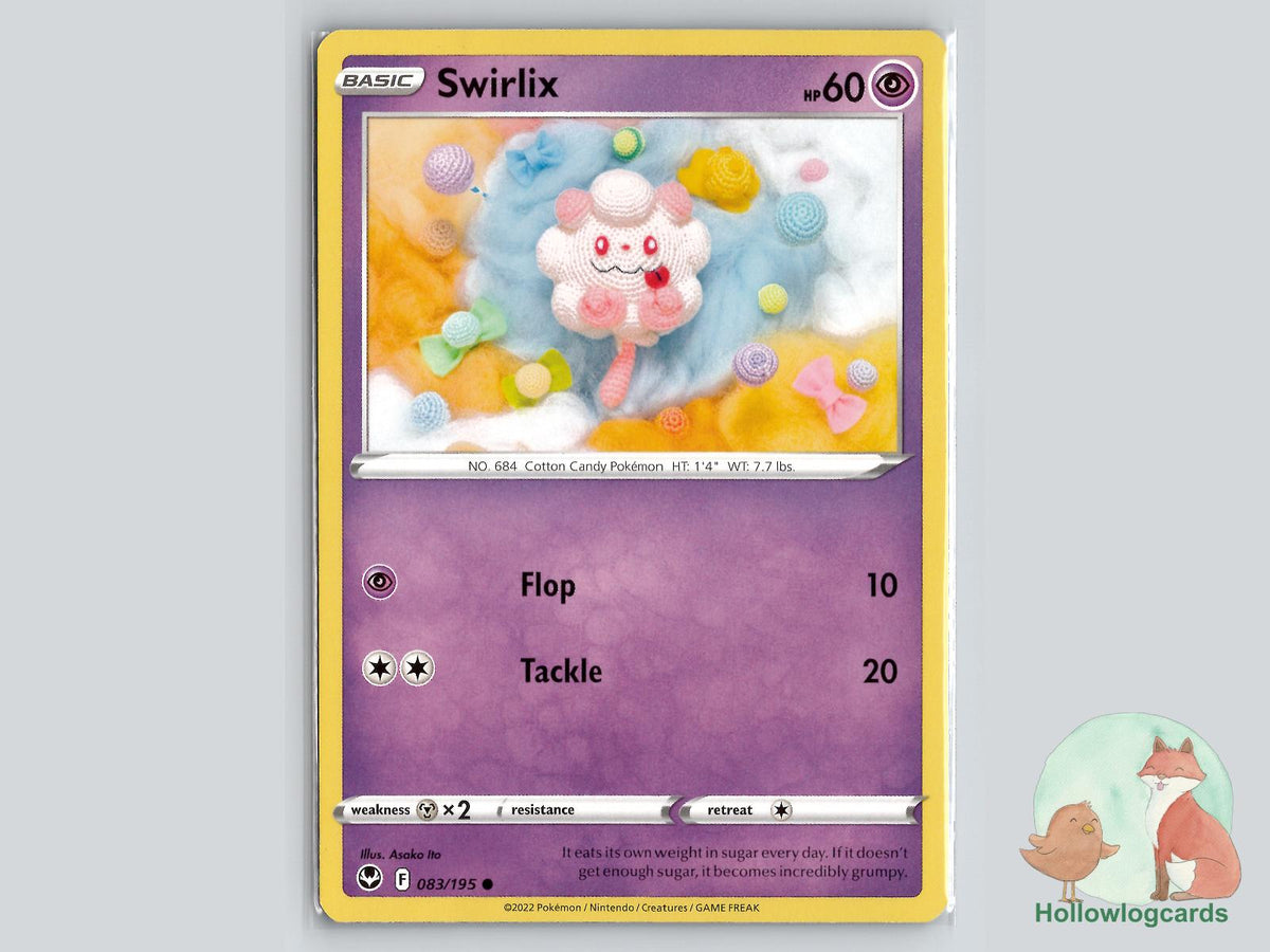 Swirlix (083/195) - Silver Tempest Pokémon Card