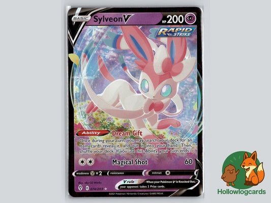 Sylveon V (074/203) - Evolving Skies Pokémon Card