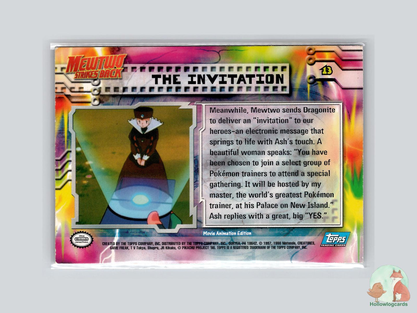 The Invitation [Dragonite] (#13) Chrome - Topps Mewtwo Strikes Back