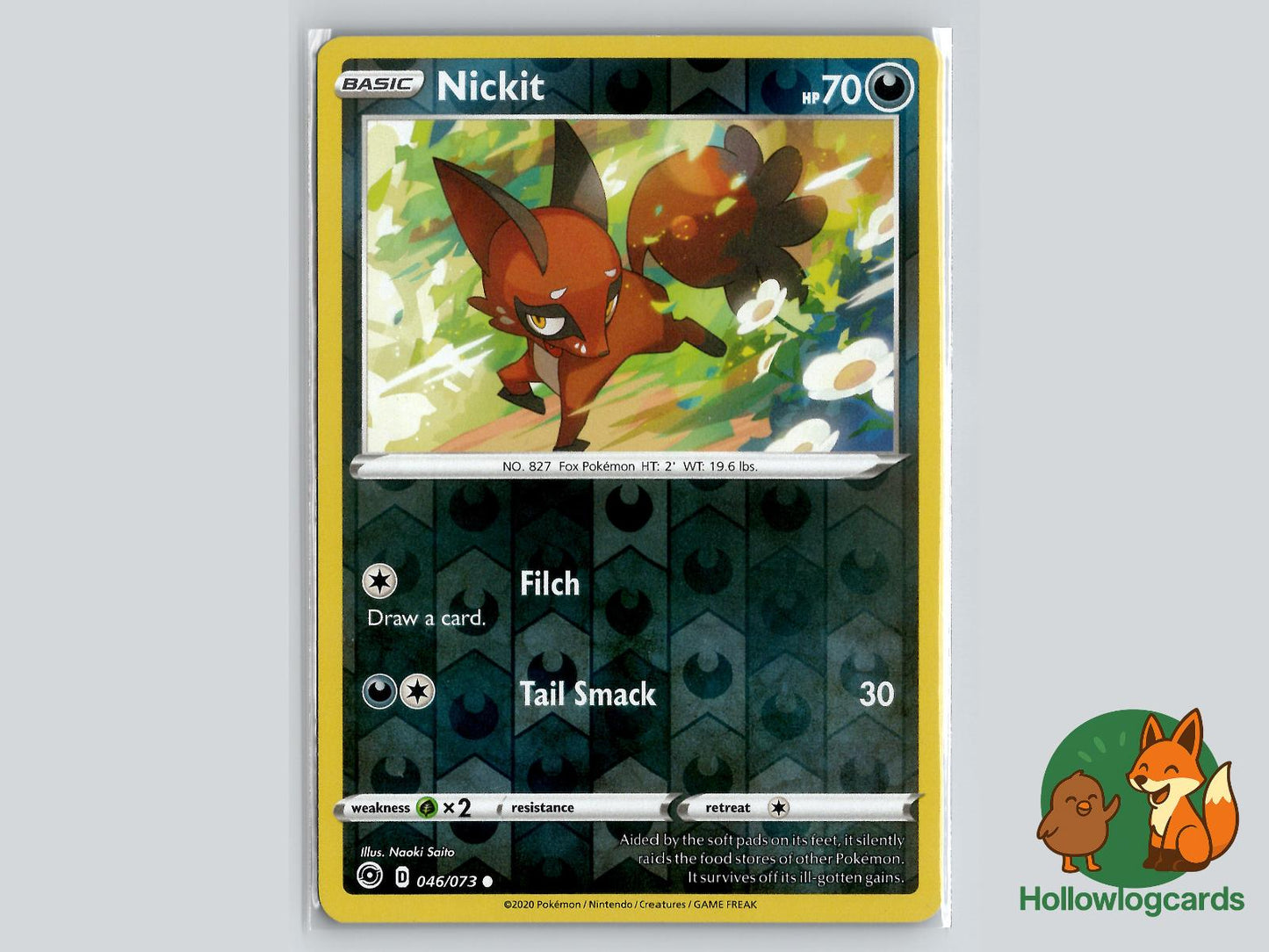 Nickit (046/073) - Champion's Path Pokémon Card