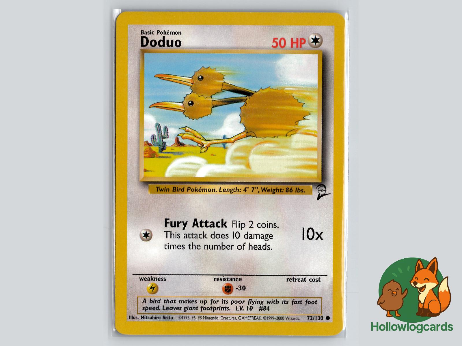 Doduo (72/130) - Base Set 2 Pokémon Card