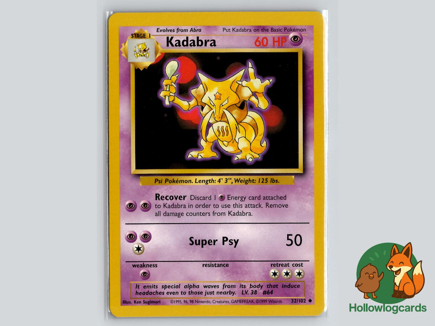 Kadabra (32/102) - Base Pokémon Card