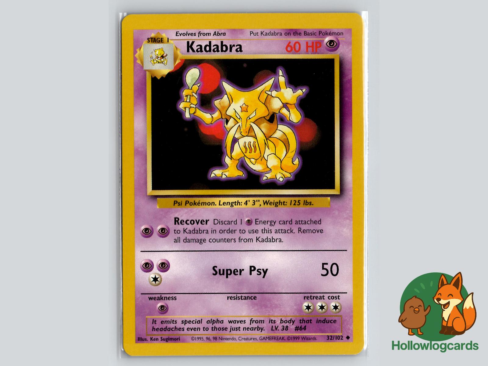 Kadabra (32/102) - Base Pokémon Card