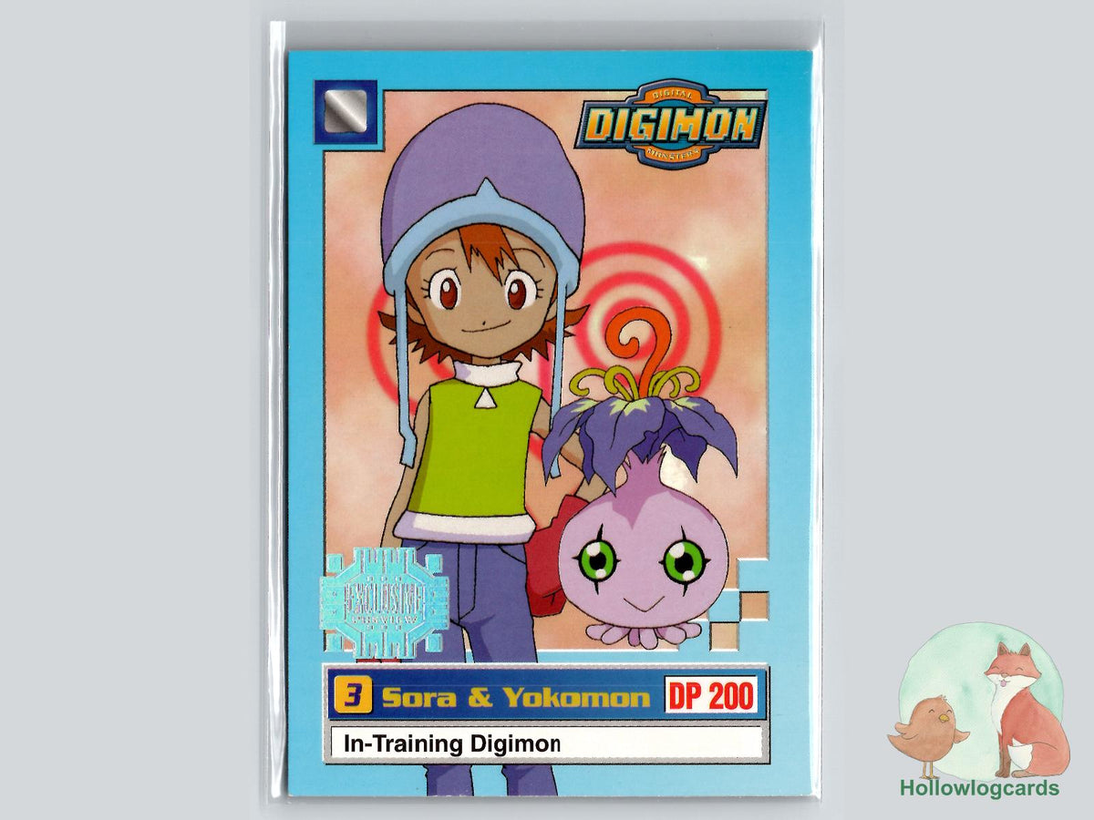 Sora & Yokomon (6/34) 1999 Upper Deck Digimon card