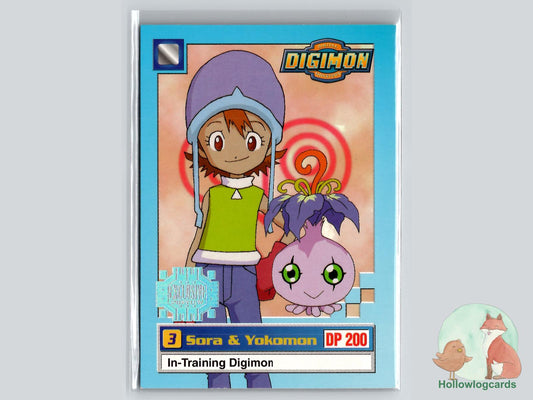 Sora & Yokomon (6/34) 1999 Upper Deck Digimon card