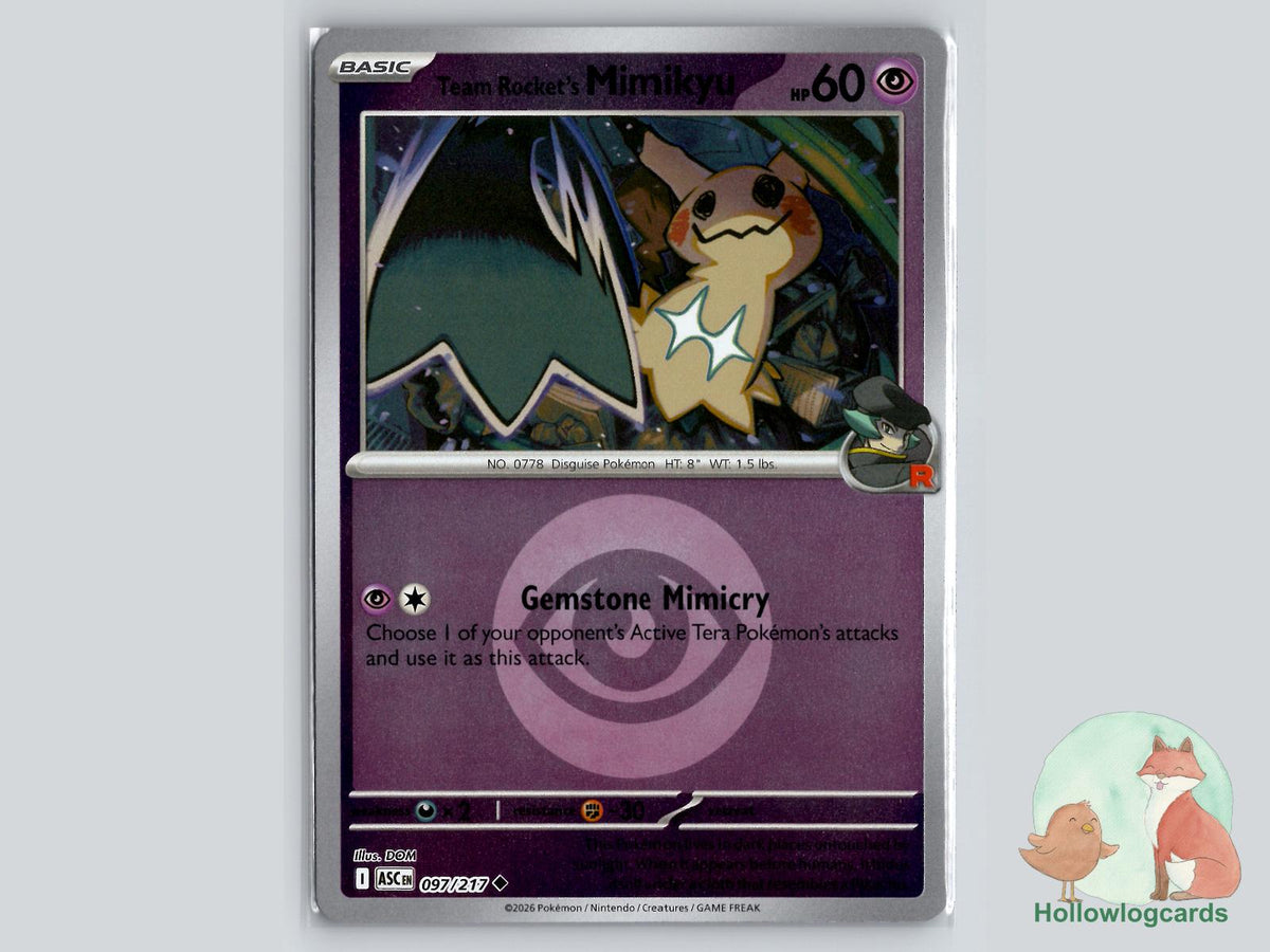 Team Rocket's Mimikyu (097/217) - Team Rocket Pokémon Card