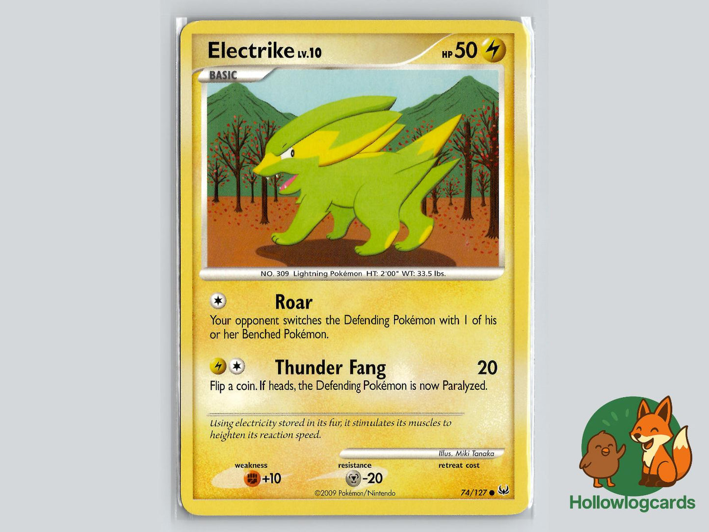 Electrike (74/127) - Platinum Pokémon Card