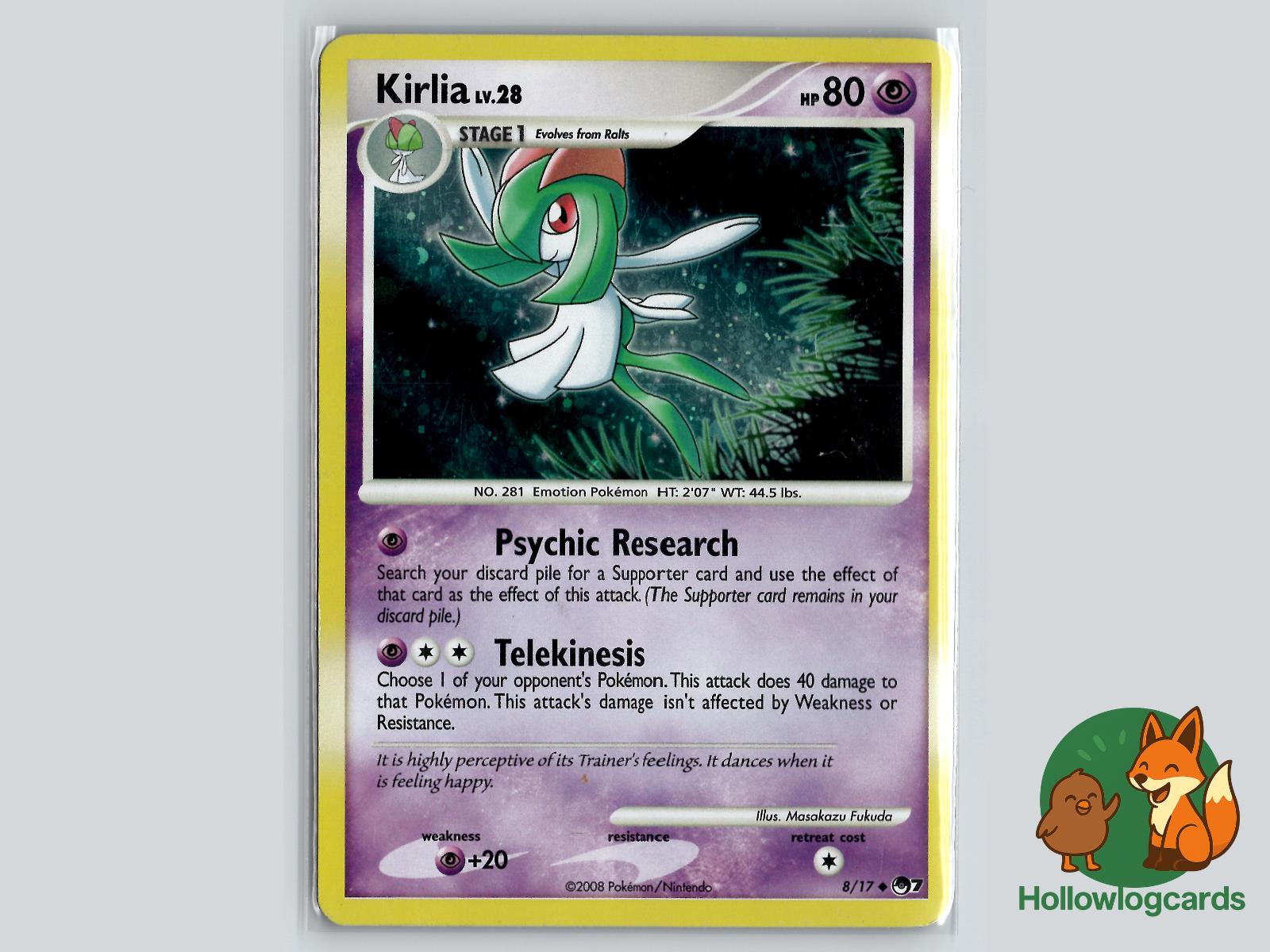 Kirlia (8/17) - POP Series 7 Pokémon Card