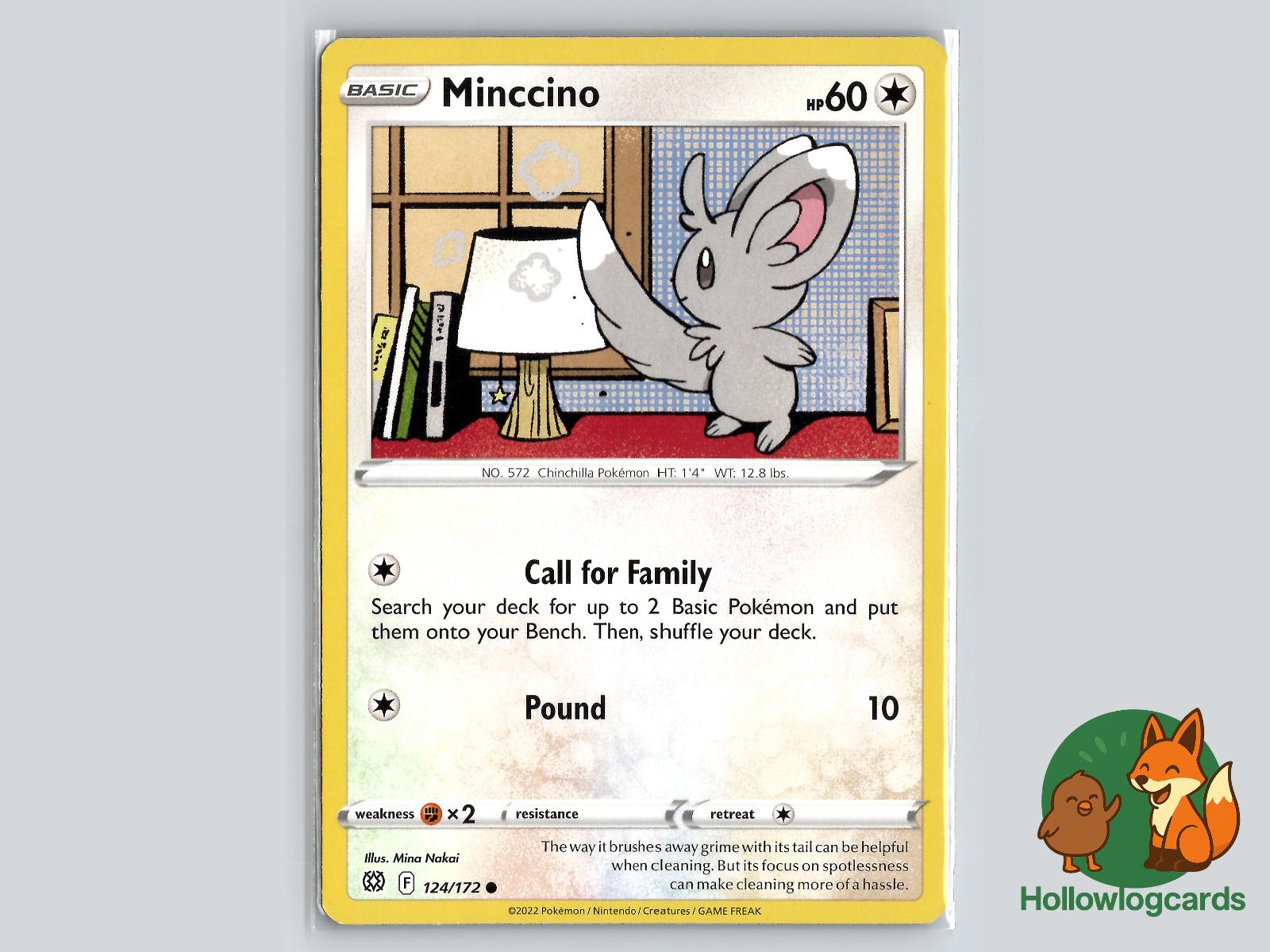 Minccino (124/172) - Brilliant Stars Pokémon Card
