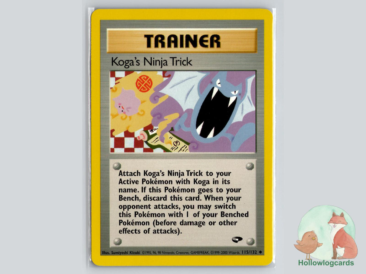 Koga's Ninja Trick (115/132) - Gym Challenge Pokémon Card