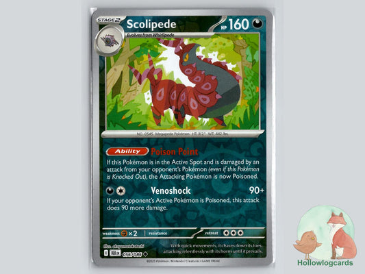 Scolipede (056/086) - Black Bolt Pokémon Card