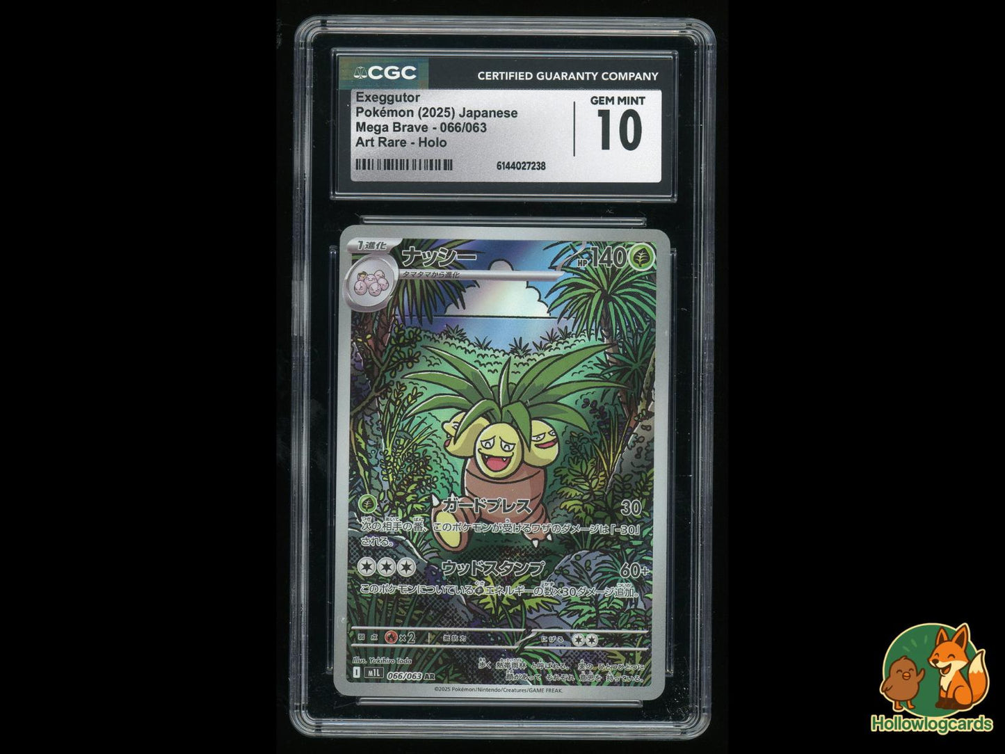 Graded Exeggutor (066/063) Pokémon Card