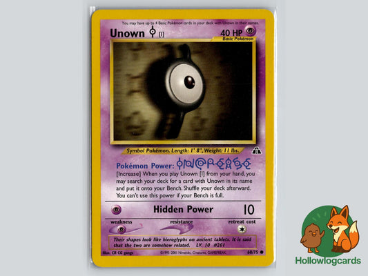 Unown [I] (68/75) - Neo Discovery Pokémon Card