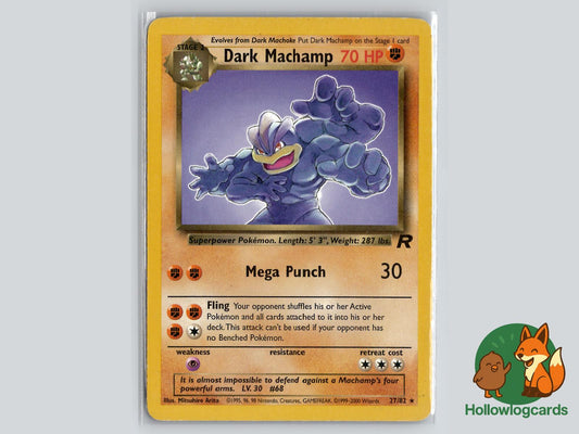 Dark Machamp (27/82) - Team Rocket Pokémon Card