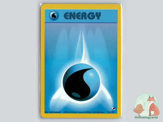 Water Energy (132/132) - Gym Heroes Pokémon Card