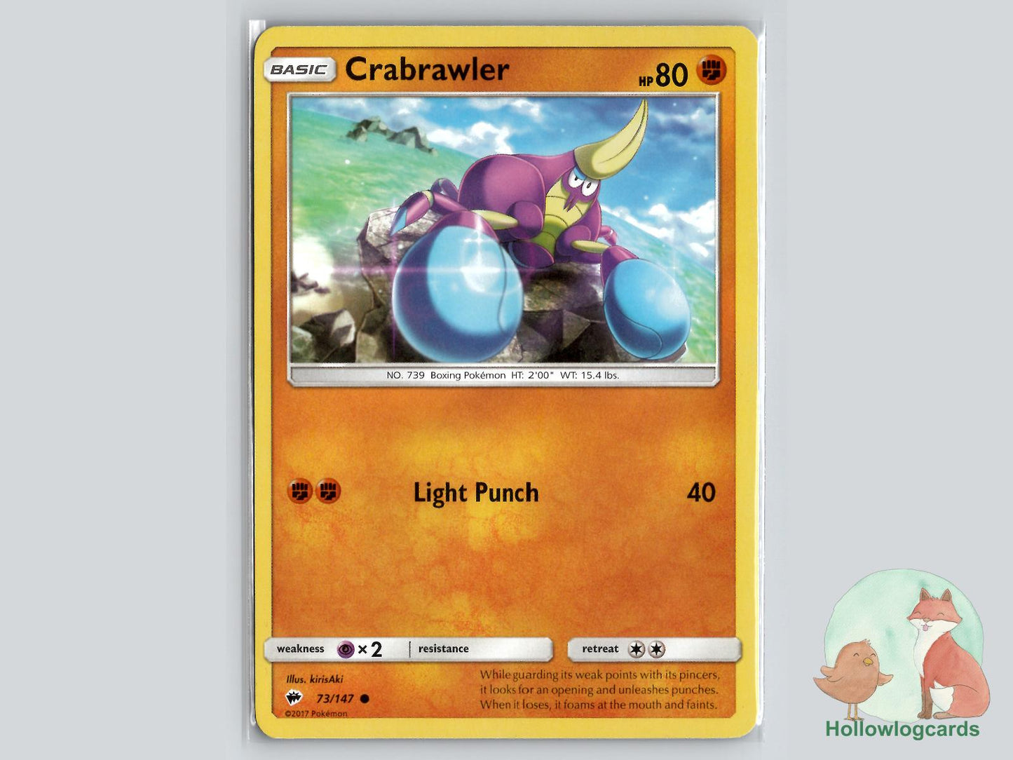 Crabrawler (73/147) - Burning Shadows Pokémon Card