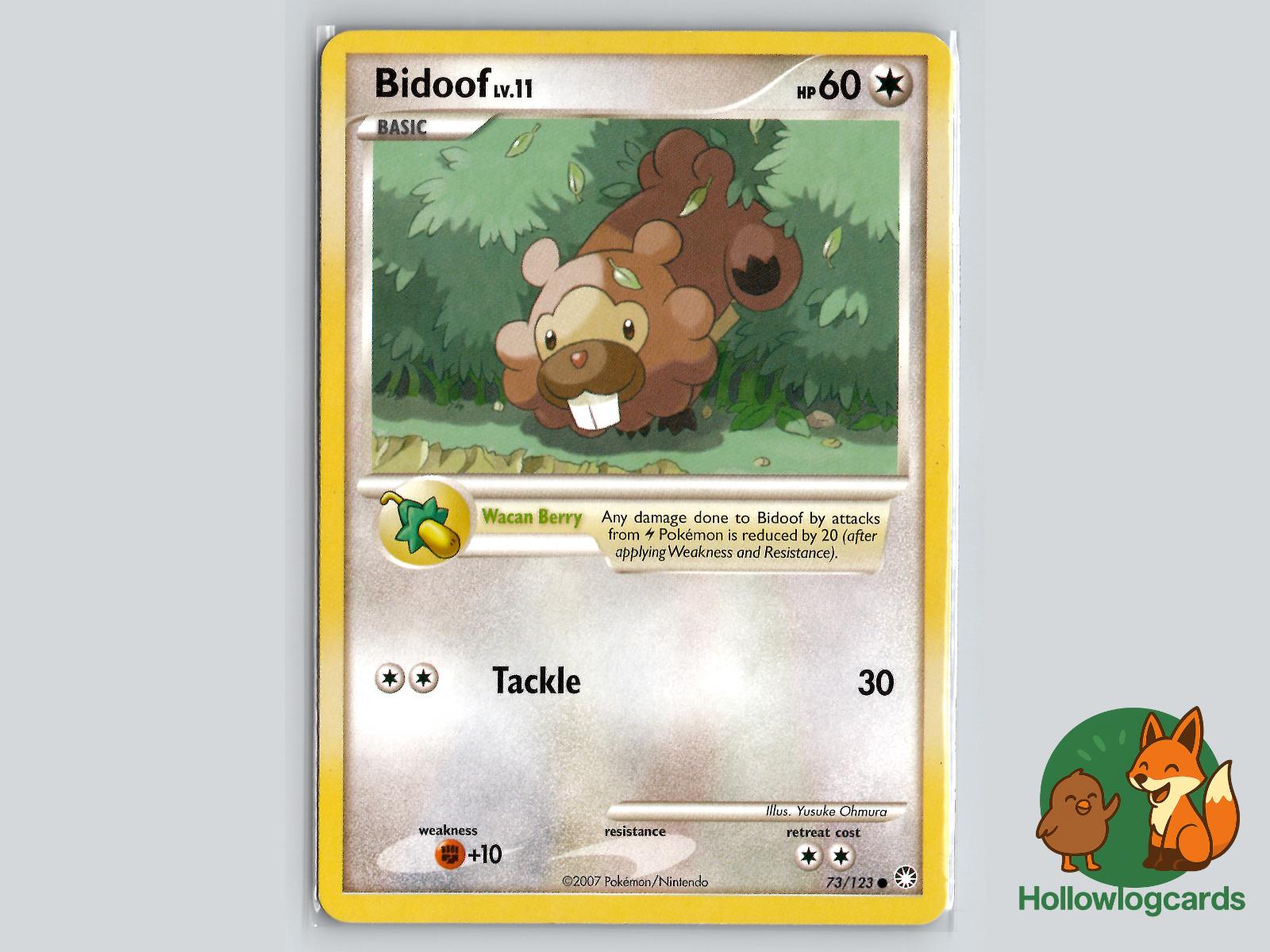 Bidoof (73/123) - Mysterious Treasures Pokémon Card
