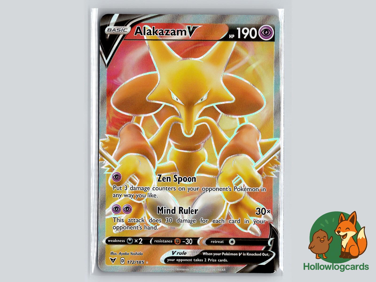 Alakazam V (172/185) - Vivid Voltage Pokémon Card